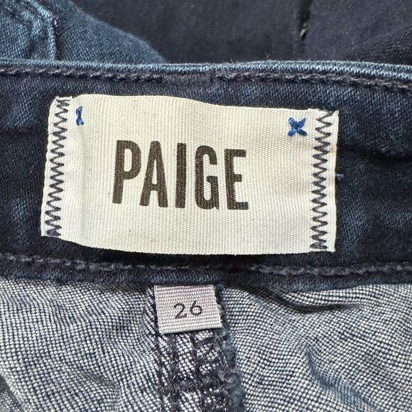 Paige Verdugo Ankle Skinny Dark Blue Jeans Women’s 26 - Picture 3 of 5